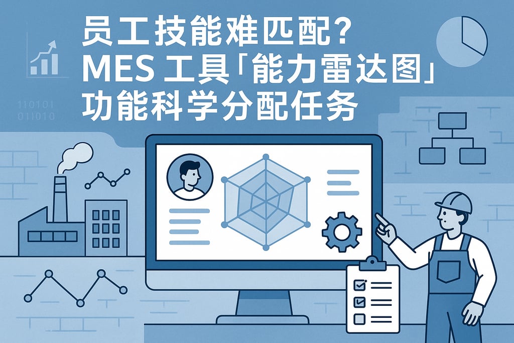 员工技能难匹配？MES 工具「能力雷达图」功能科学分配任务